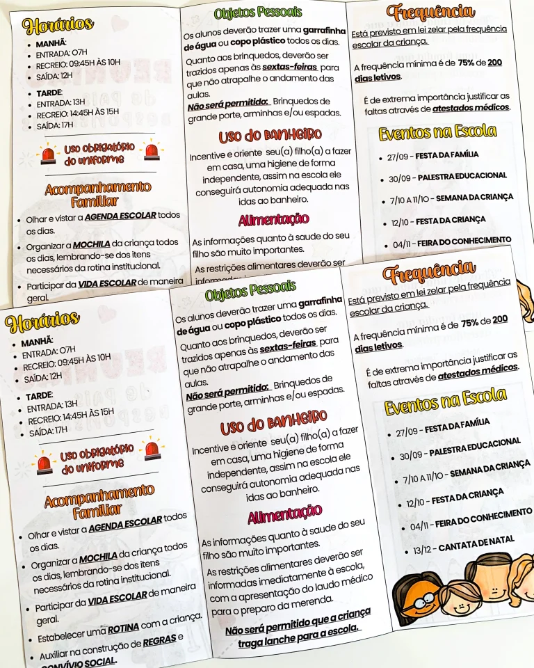 Folder Editável para Reunião de Pais — foto 5