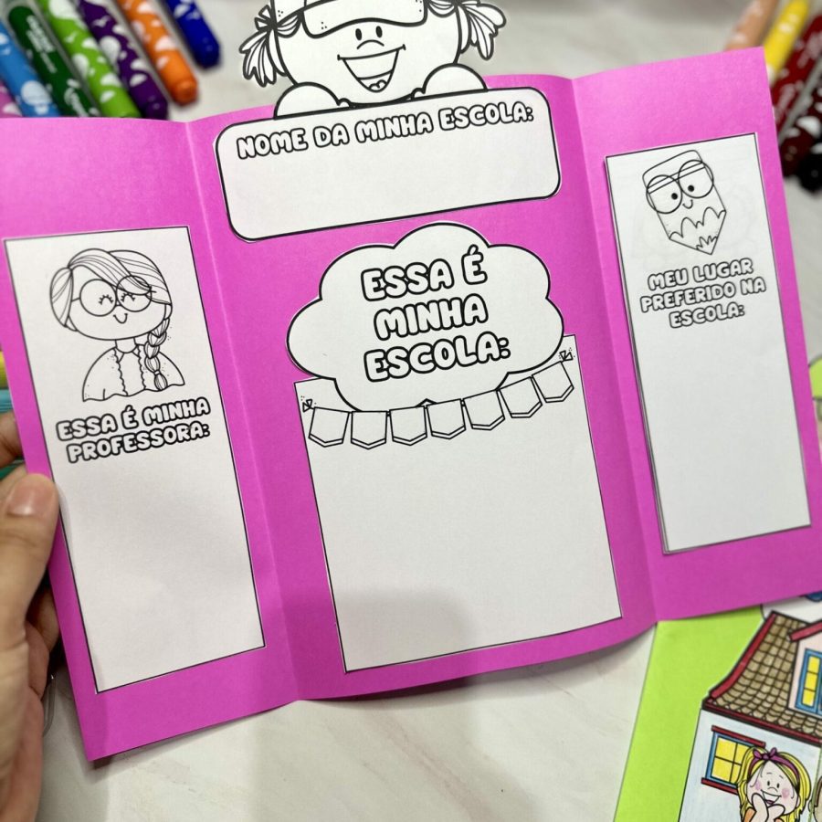 Lapbook - Minha Escola - Dia da Escola - Pedagogia de Ideias Lapbook - Minha Escola - Dia da Escola