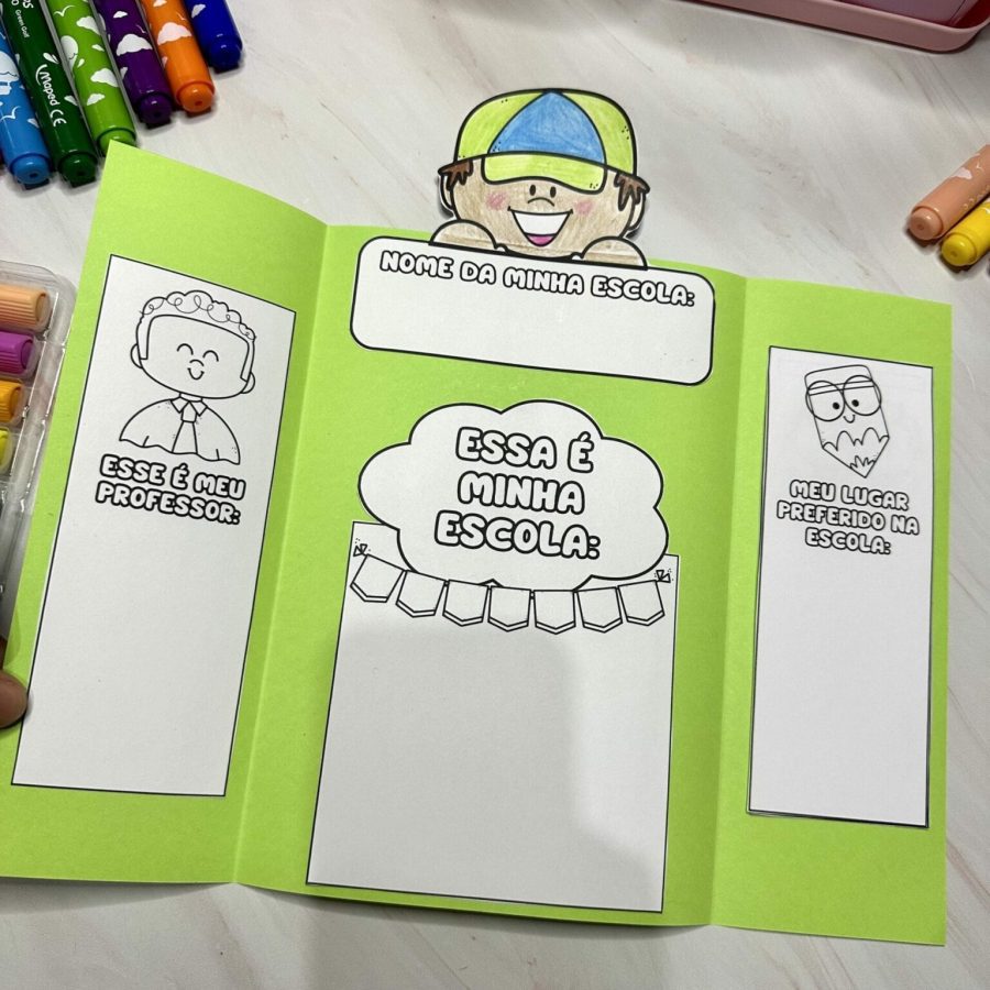 Lapbook - Minha Escola - Dia da Escola - Pedagogia de Ideias Lapbook - Minha Escola - Dia da Escola