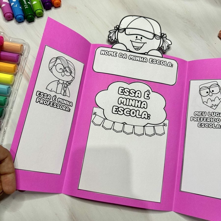 Lapbook - Minha Escola - Dia da Escola - Pedagogia de Ideias Lapbook - Minha Escola - Dia da Escola