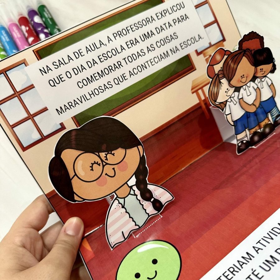 Livro 3D - O Dia da Escola - Dia da Escola - Pedagogia de Ideias Livro 3D - O Dia da Escola - Dia da Escola