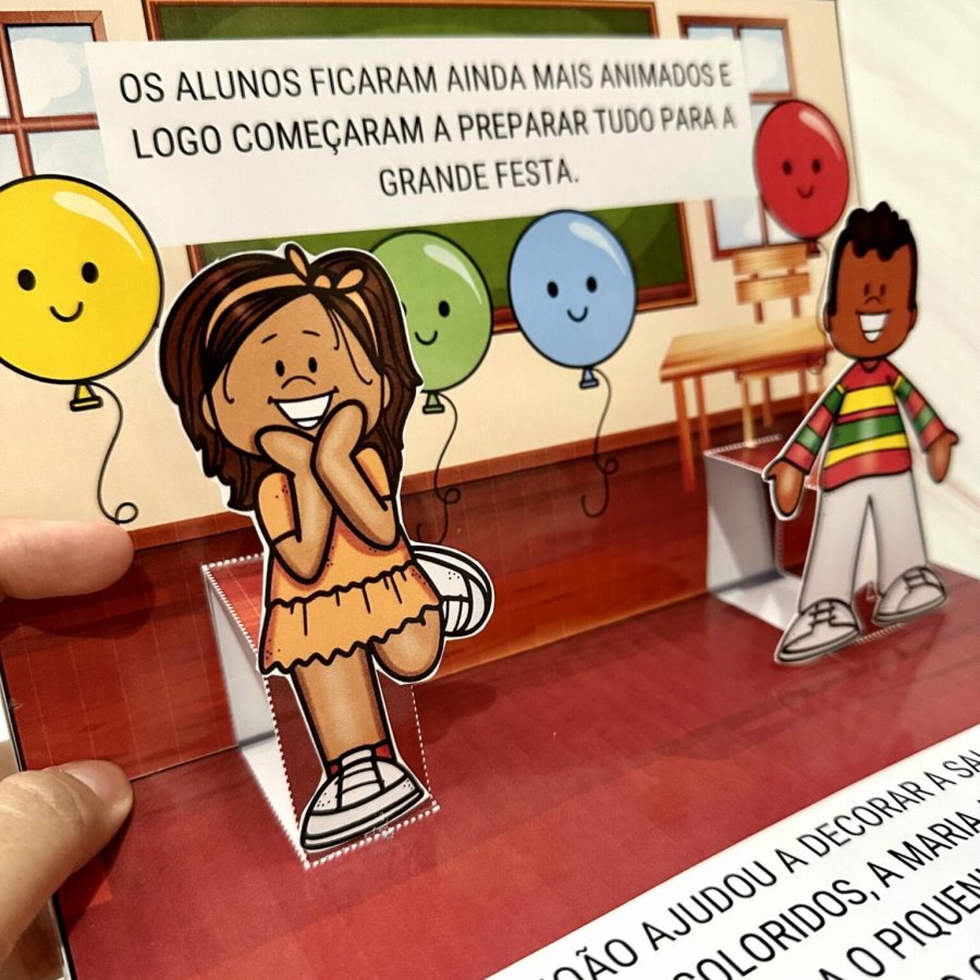 Livro 3D - O Dia da Escola - Dia da Escola - Pedagogia de Ideias Livro 3D - O Dia da Escola - Dia da Escola