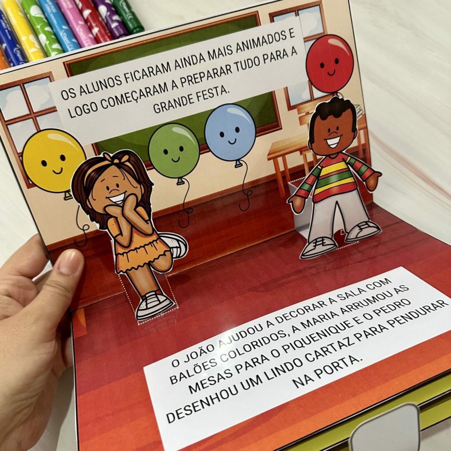Livro 3D - O Dia da Escola - Dia da Escola - Pedagogia de Ideias Livro 3D - O Dia da Escola - Dia da Escola