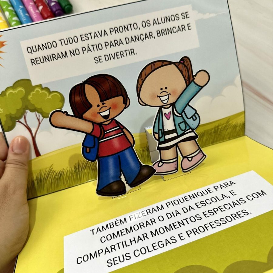Livro 3D - O Dia da Escola - Dia da Escola - Pedagogia de Ideias Livro 3D - O Dia da Escola - Dia da Escola