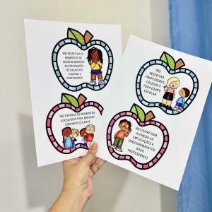 Luva Gigante "Nossos Combinados" - Apoio Visual - Pedagogia de Ideias Luva Gigante "Nossos Combinados" - Apoio Visual