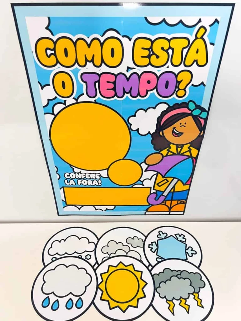 Painel Como Está o Tempo com 12 Folhas — foto 3