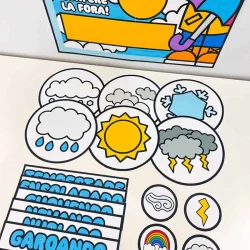 Atividades educativas sobre o clima e o tempo para crianças.