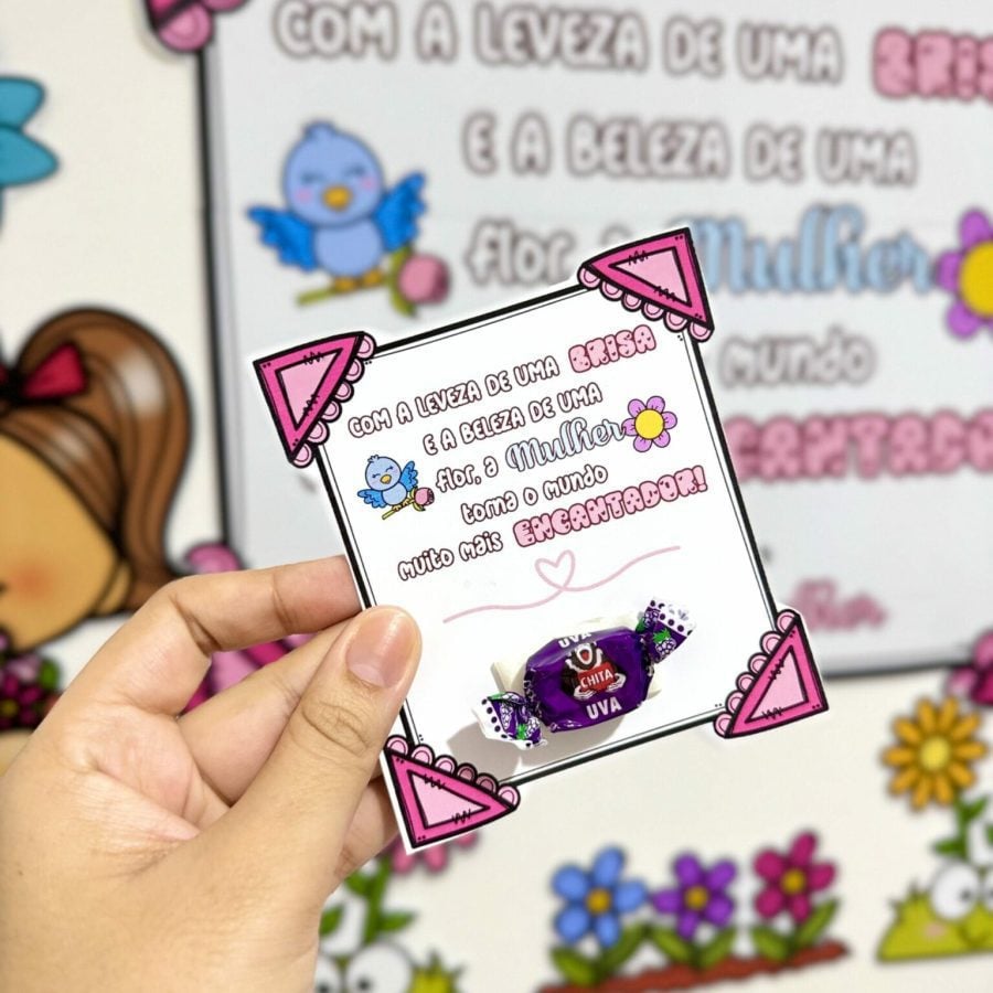 Painel e Lembrancinha Dia da Mulher - Dia Internacional da Mulher - Pedagogia de Ideias Painel e Lembrancinha Dia da Mulher - Dia Internacional da Mulher