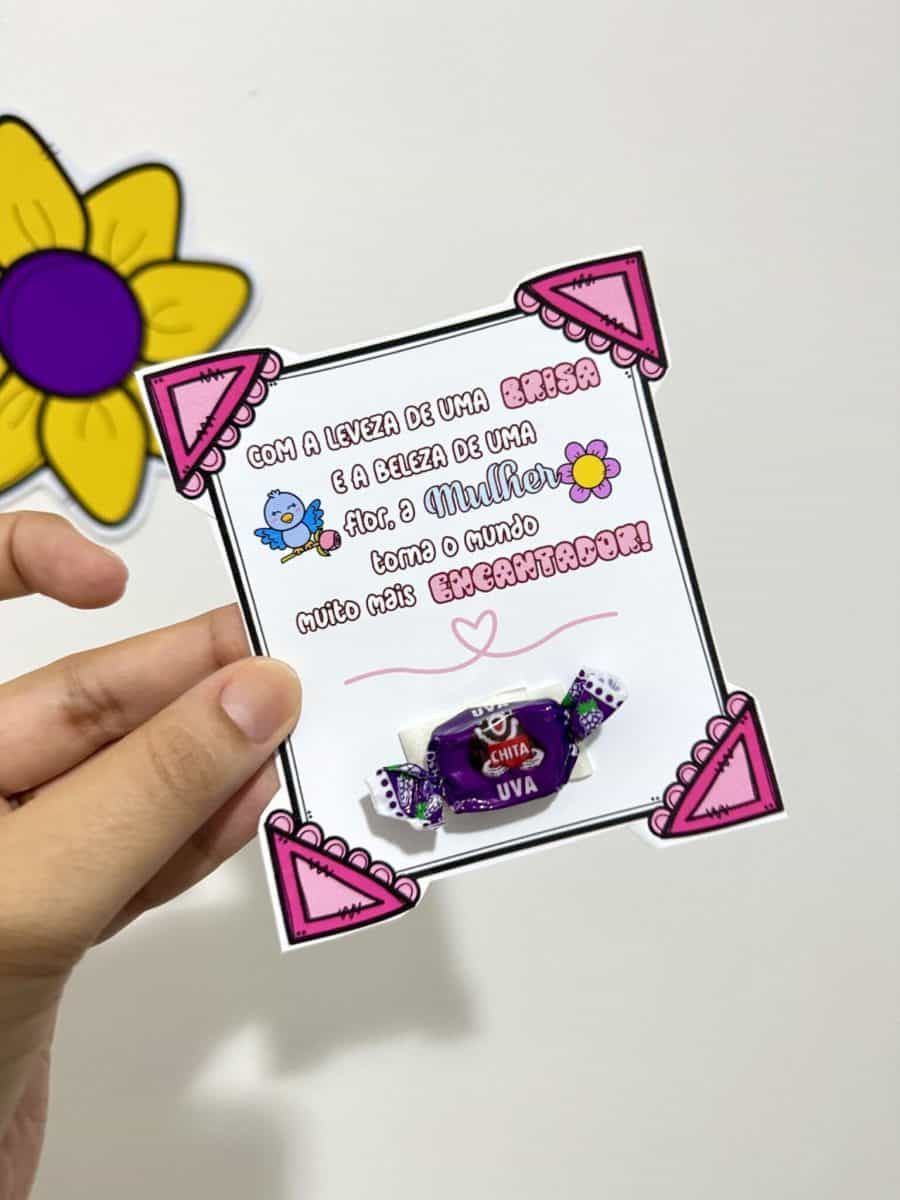 Painel e Lembrancinha Dia da Mulher - Dia Internacional da Mulher