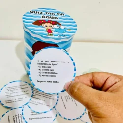 Quiz interativo sobre o ciclo da água para o Dia da Água.