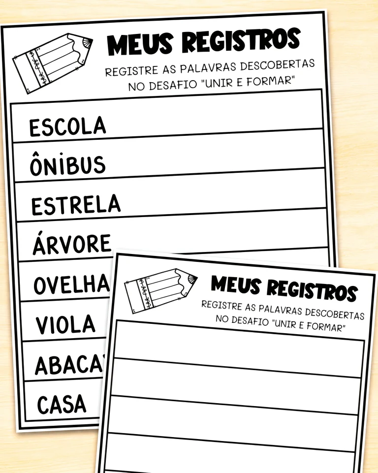 Jogo Unir e Formar Palavras Trissílabas — foto 5