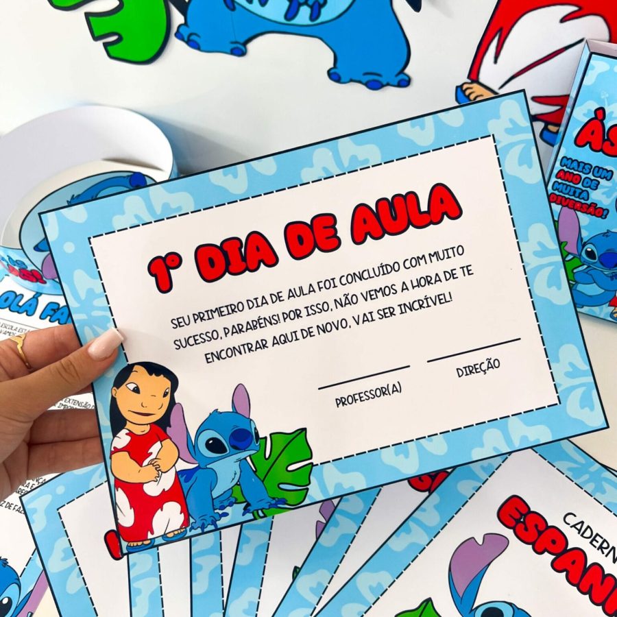 Volta às Aulas - Lilo & Stitch - Volta às Aulas - Pedagogia de Ideias Volta às Aulas - Lilo & Stitch - Volta às Aulas