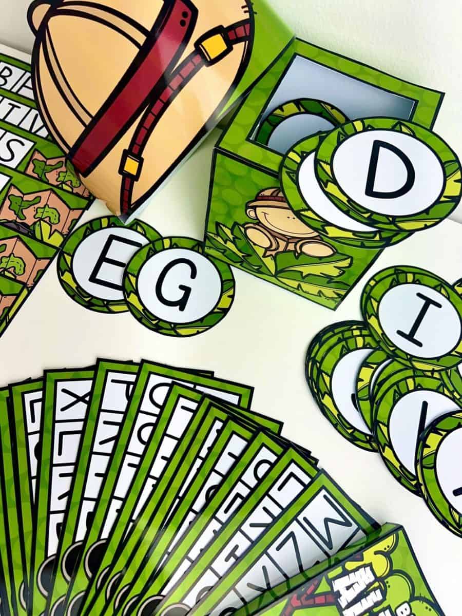 Bingo do Alfabeto - Tema Safari - Alfabetização