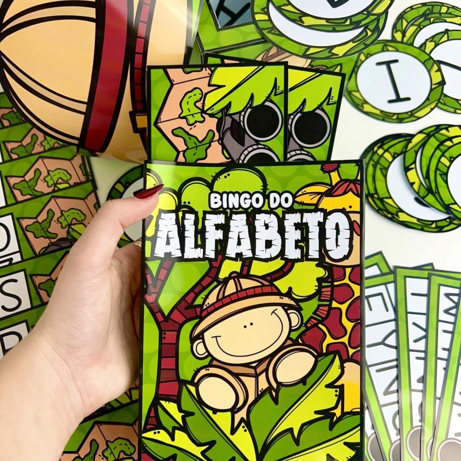 Bingo do Alfabeto - Tema Safari - Alfabetização - Pedagogia de Ideias Bingo do Alfabeto - Tema Safari - Alfabetização