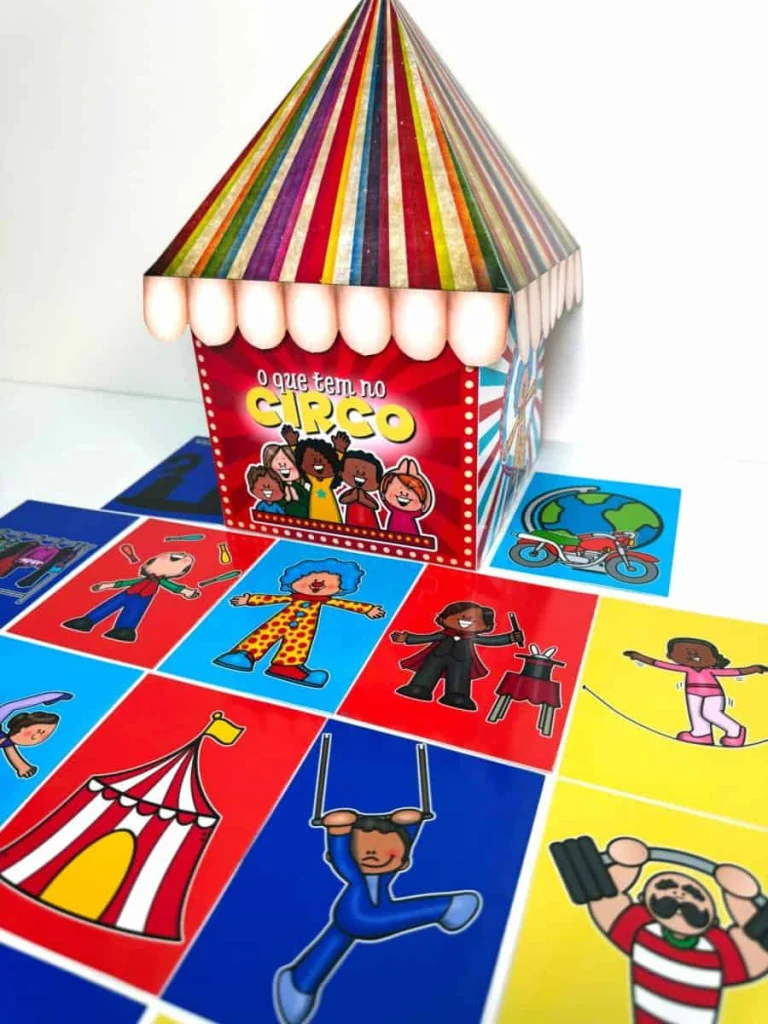 Caixa O Que Tem no Circo com Desenhos — foto 3