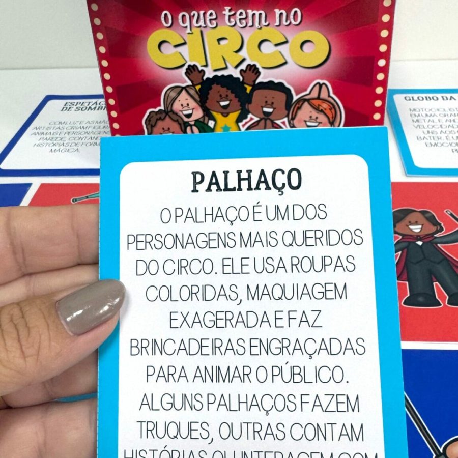 Caixa – O Que Tem No Circo (desenhos) - Dia do Circo - Pedagogia de Ideias Caixa – O Que Tem No Circo (desenhos) - Dia do Circo