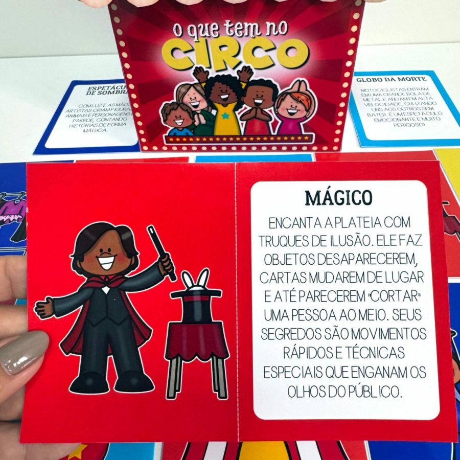 Caixa – O Que Tem No Circo (desenhos) - Dia do Circo - Pedagogia de Ideias Caixa – O Que Tem No Circo (desenhos) - Dia do Circo