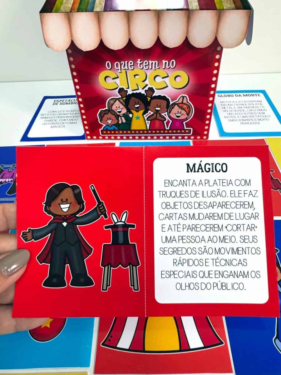 Caixa – O Que Tem No Circo (desenhos) • Pedagogia de Ideias