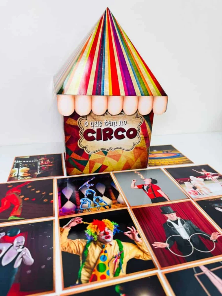 Caixa O Que Tem no Circo com Imagens — foto 4