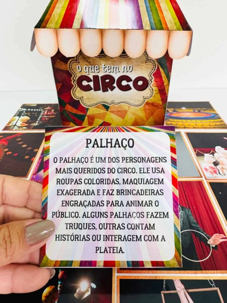 Caixa O Que Tem no Circo com Imagens — foto 6