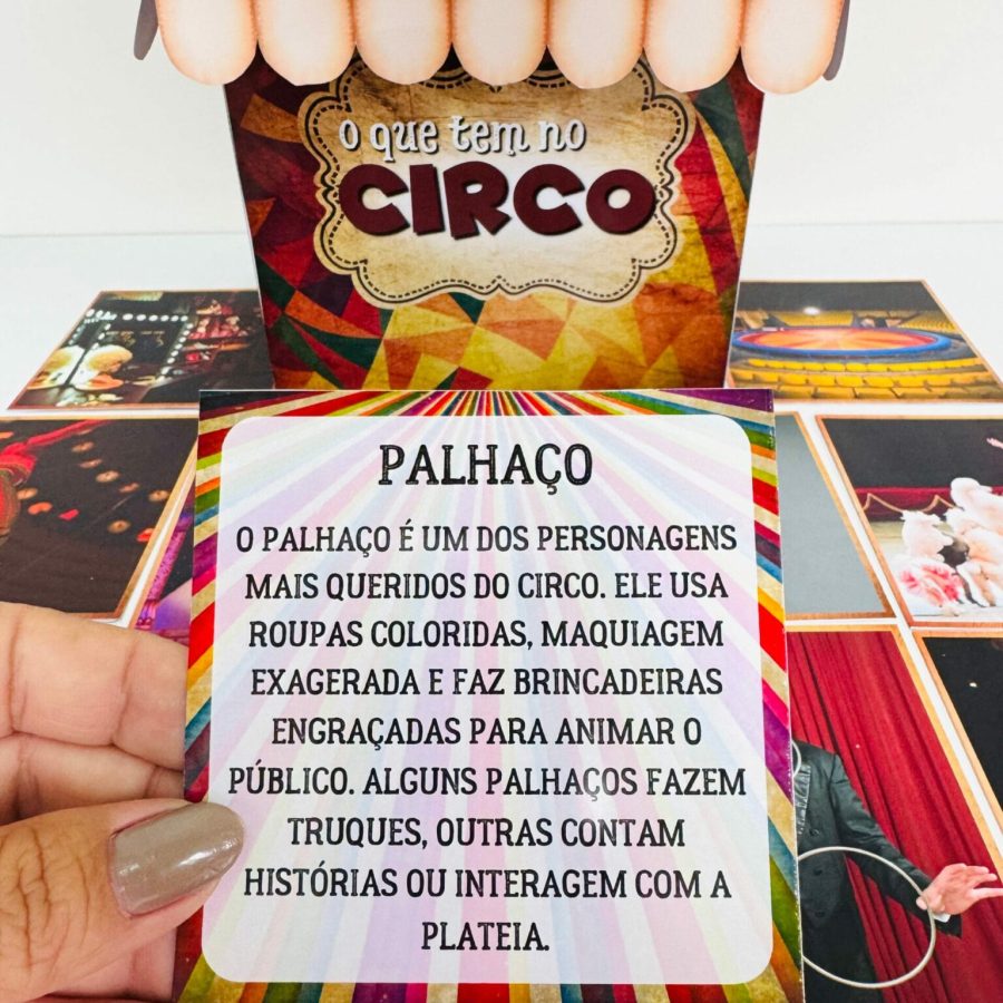 Caixa – O Que Tem No Circo (imagens) - Dia do Circo - Pedagogia de Ideias Caixa – O Que Tem No Circo (imagens) - Dia do Circo
