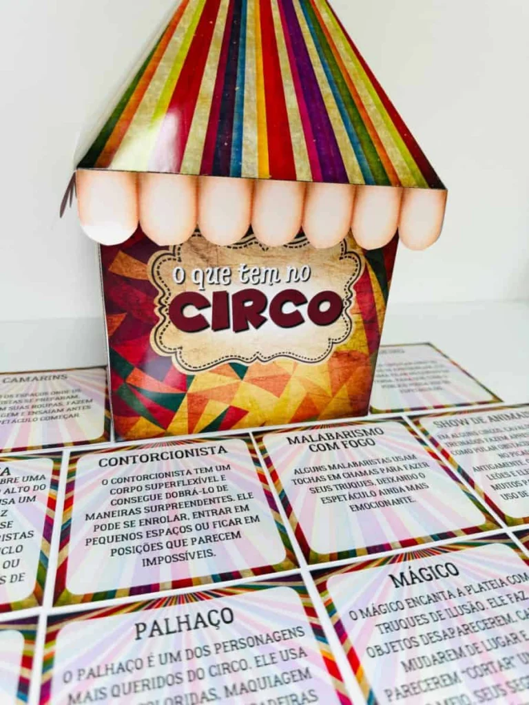 Caixa O Que Tem no Circo com Imagens — foto 7