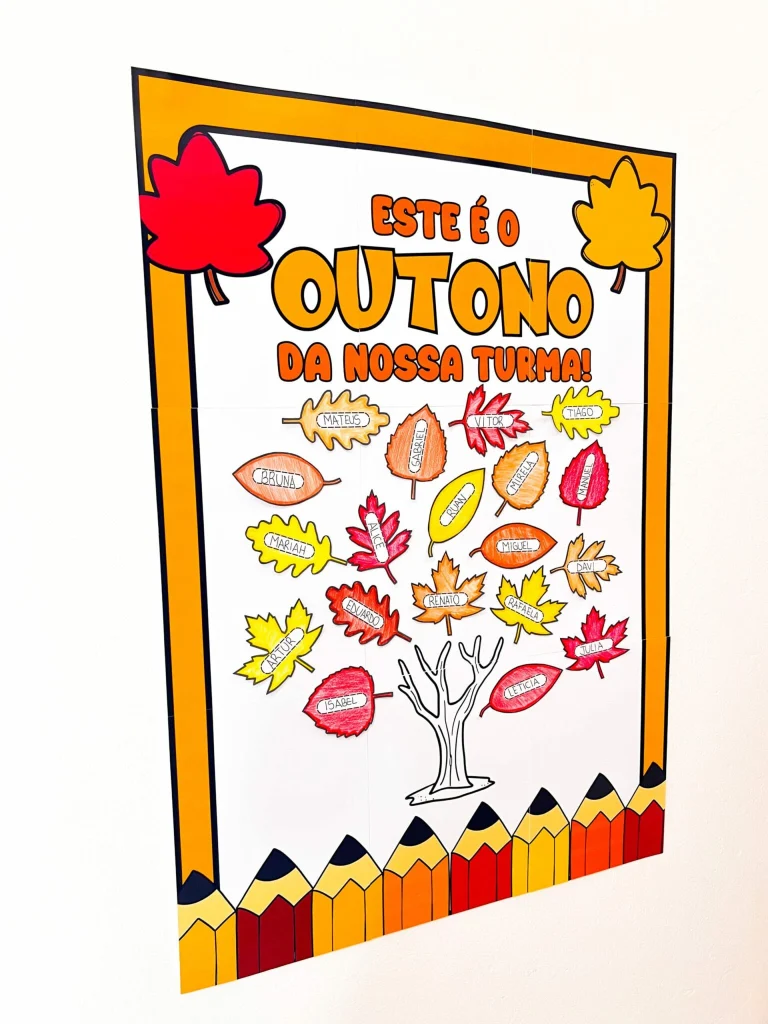 Cartaz Outono da Nossa Turma com Folhas — foto 4