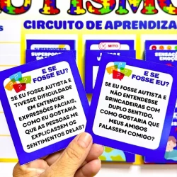 Cartas de atividades para autismo e inclusão escolar.