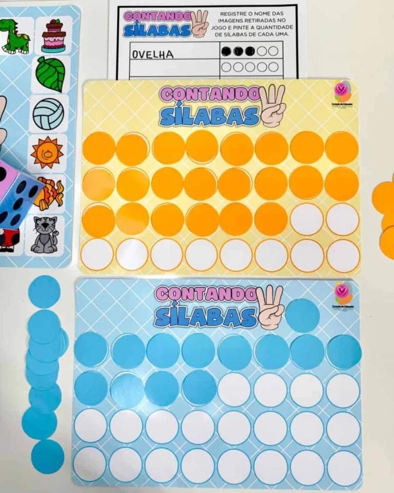 Jogo Contando Sílabas com Tabuleiros e Dado — foto 5