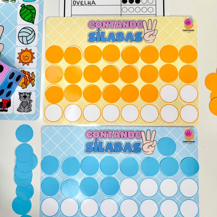 Contando Sílabas - Consciência Fonológica - Pedagogia de Ideias Contando Sílabas - Consciência Fonológica