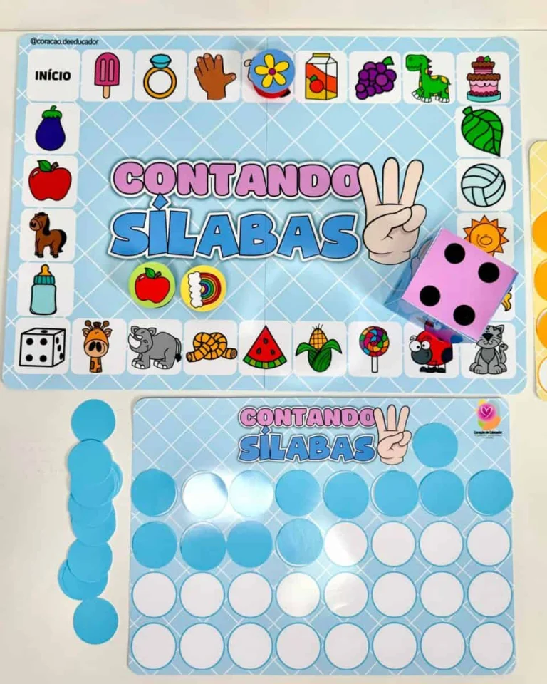 Jogo Contando Sílabas com Tabuleiros e Dado — foto 6