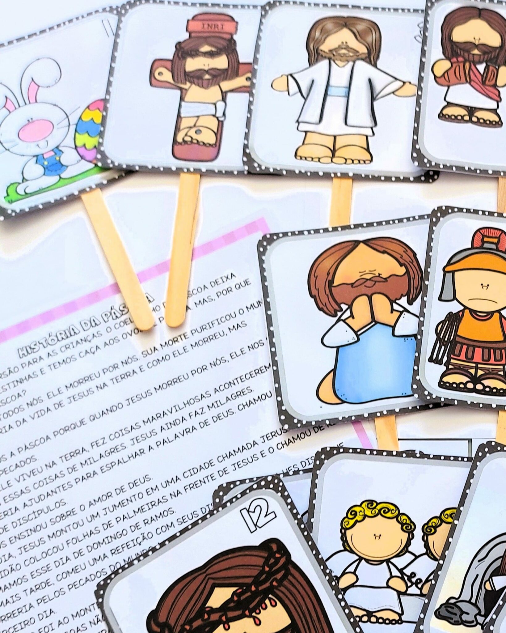 História da Páscoa no Palito - Páscoa - Pedagogia de Ideias História da Páscoa no Palito - Páscoa