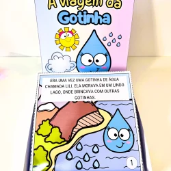 Livro infantil sobre a viagem de uma gotinha de água chamada Lili.