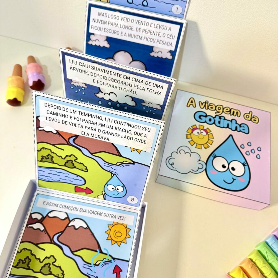 História na Caixa - "A Viagem da Gotinha" - Dia da Água - Pedagogia de Ideias História na Caixa - "A Viagem da Gotinha" - Dia da Água