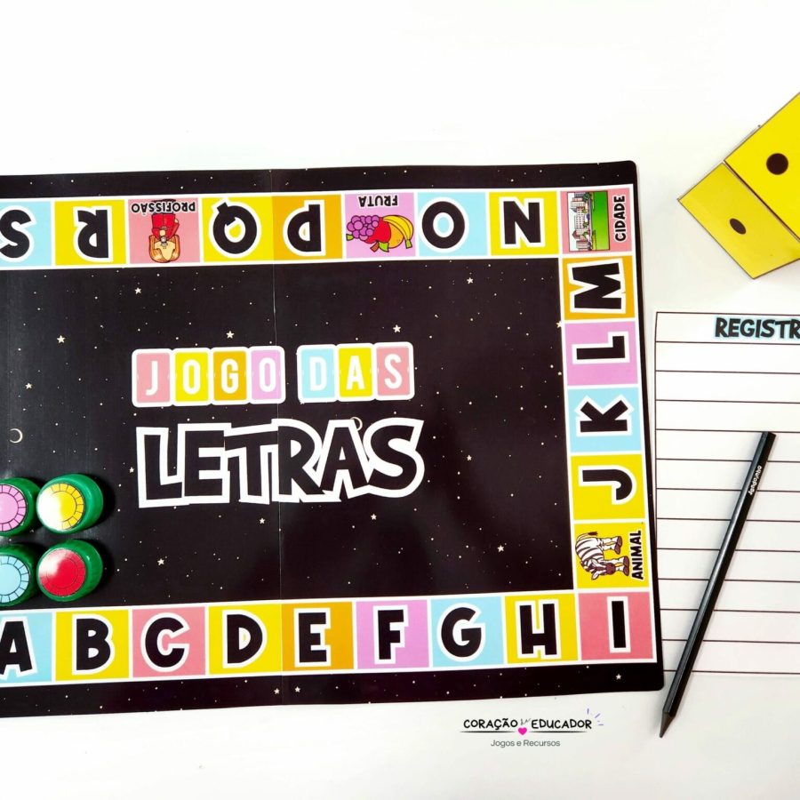 Jogo das Letras - Alfabetização - Pedagogia de Ideias Jogo das Letras - Alfabetização
