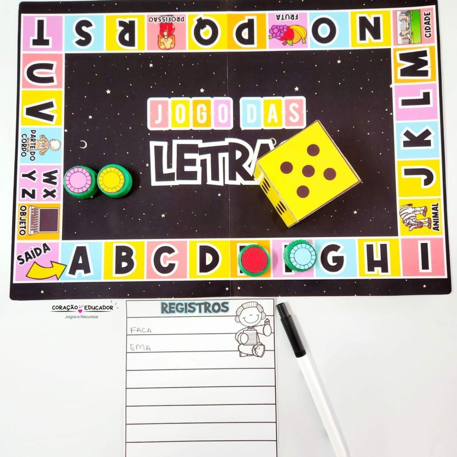 Jogo das Letras - Alfabetização - Pedagogia de Ideias Jogo das Letras - Alfabetização