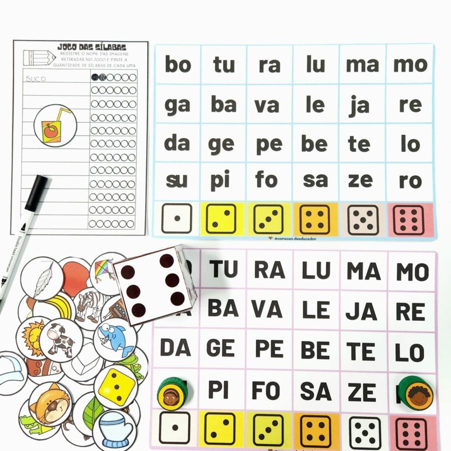Jogo das Sílabas - Alfabetização - Pedagogia de Ideias Jogo das Sílabas - Alfabetização