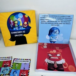 Material educativo sobre emoções para crianças do Kit das Emoções.