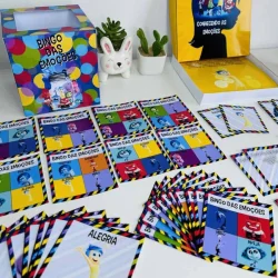 Jogos e materiais do Kit das Emoções para educação emocional infantil.