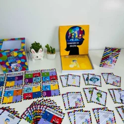 Jogos de cartas do Kit das Emoções para educação emocional infantil.