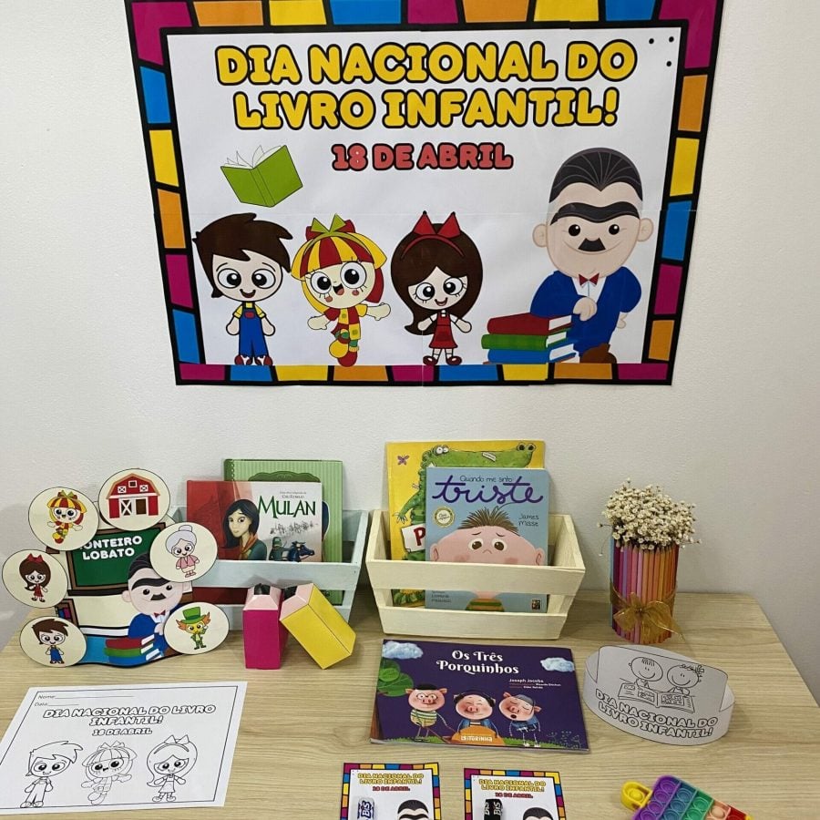 Kit - Dia Nacional do Livro Infantil - Dia Nacional do Livro Infantil
