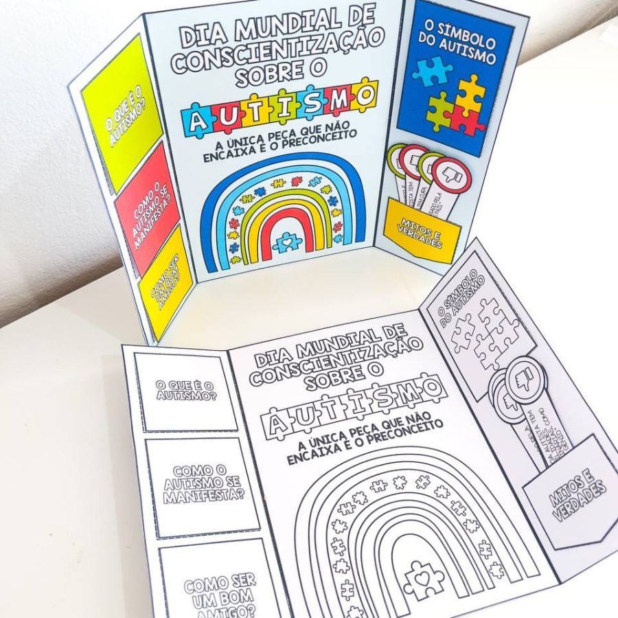 Lapbook Autismo - Inclusão e Diversidade - Pedagogia de Ideias Lapbook Autismo - Inclusão e Diversidade