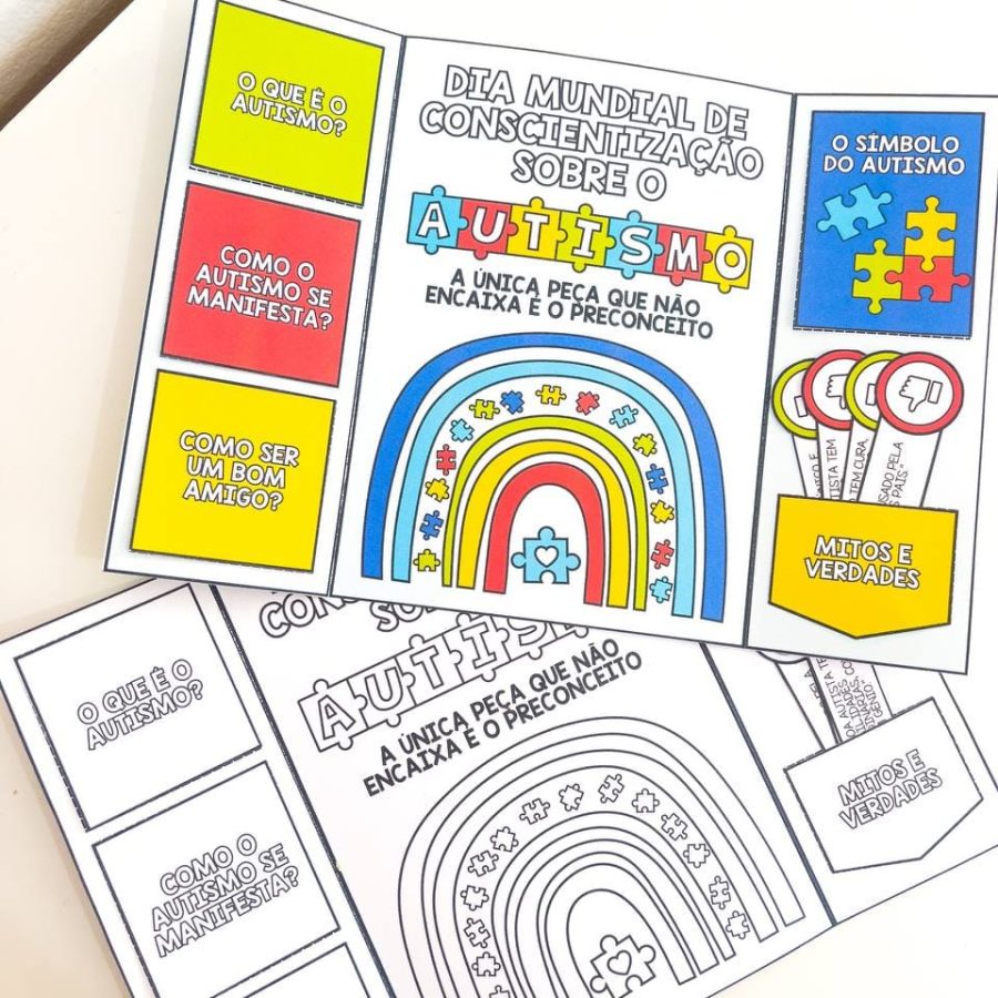 Lapbook Autismo - Inclusão e Diversidade - Pedagogia de Ideias Lapbook Autismo - Inclusão e Diversidade