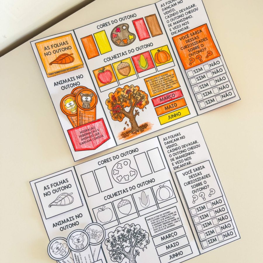 Lapbook de Outono - Outono - Pedagogia de Ideias Lapbook de Outono - Outono