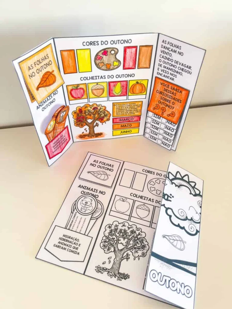Lapbook de Outono com Três Folhas Temáticas — foto 6