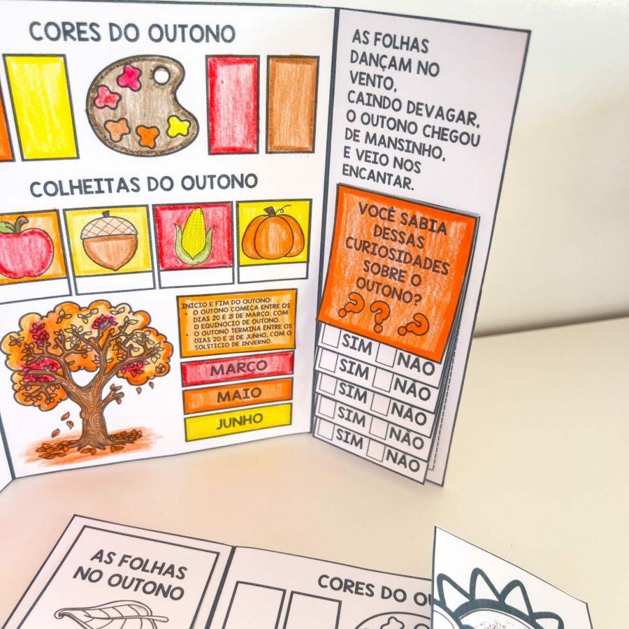 Lapbook de Outono - Outono - Pedagogia de Ideias Lapbook de Outono - Outono