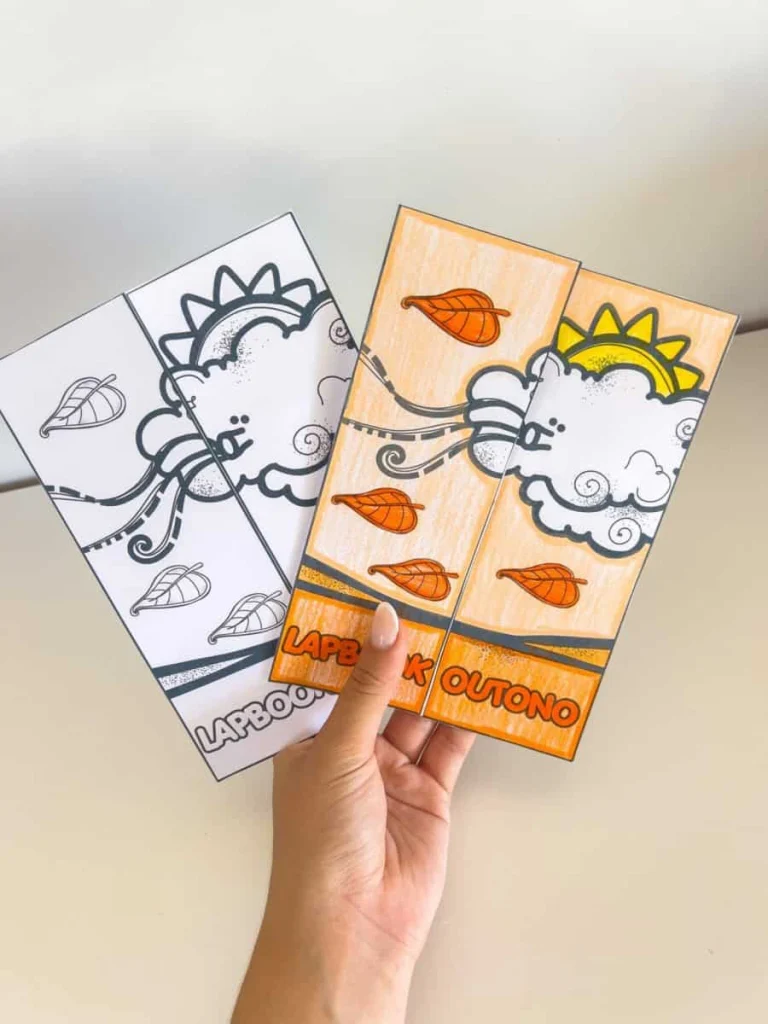 Lapbook de Outono com Três Folhas Temáticas — foto 3