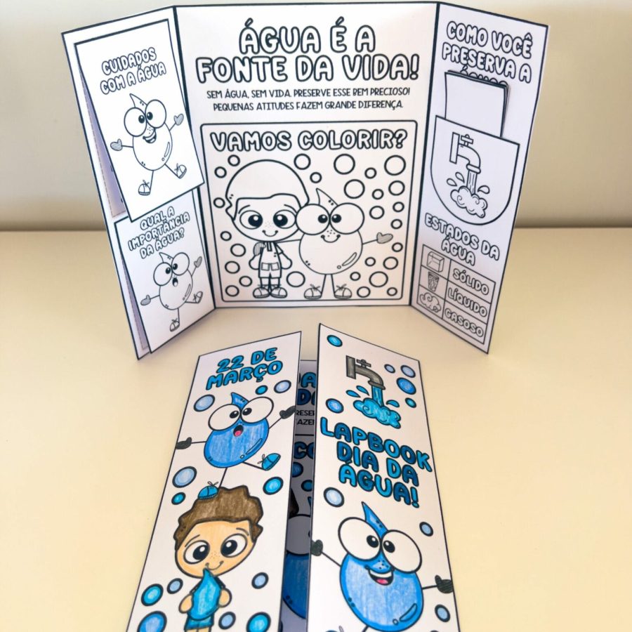 Lapbook - Dia da Água - Dia da Água - Pedagogia de Ideias Lapbook - Dia da Água - Dia da Água