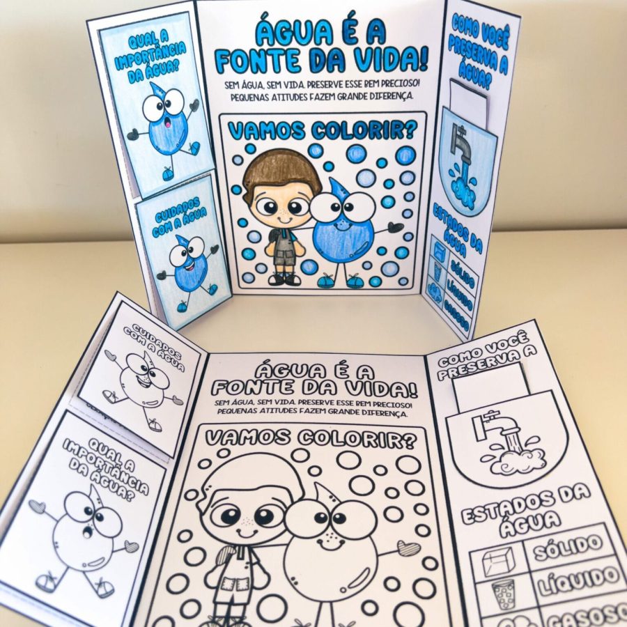 Lapbook - Dia da Água - Dia da Água - Pedagogia de Ideias Lapbook - Dia da Água - Dia da Água