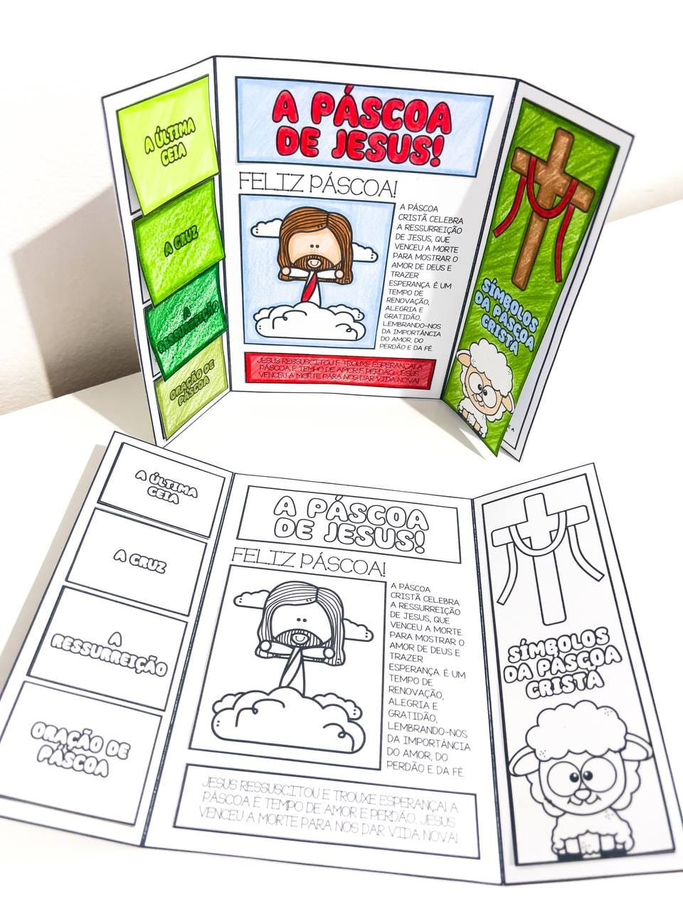 Lapbook Páscoa Cristã - Páscoa - Pedagogia de Ideias Lapbook Páscoa Cristã - Páscoa